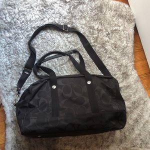 Coach black duffle vintage